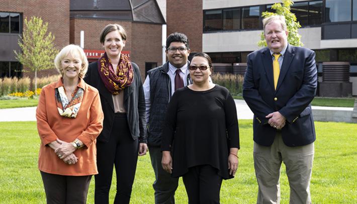Regents Johnson, Verhalen, Farnsworth, Thao-Urabe, and Huebsch during a recent visit to the Duluth campus